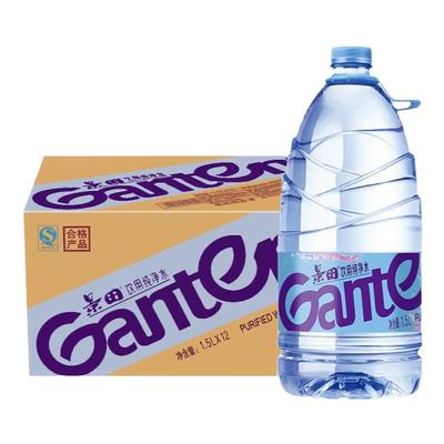 景田饮用纯净水1.5L*12瓶整箱包邮大桶瓶装饮用水非矿泉水泡茶水
