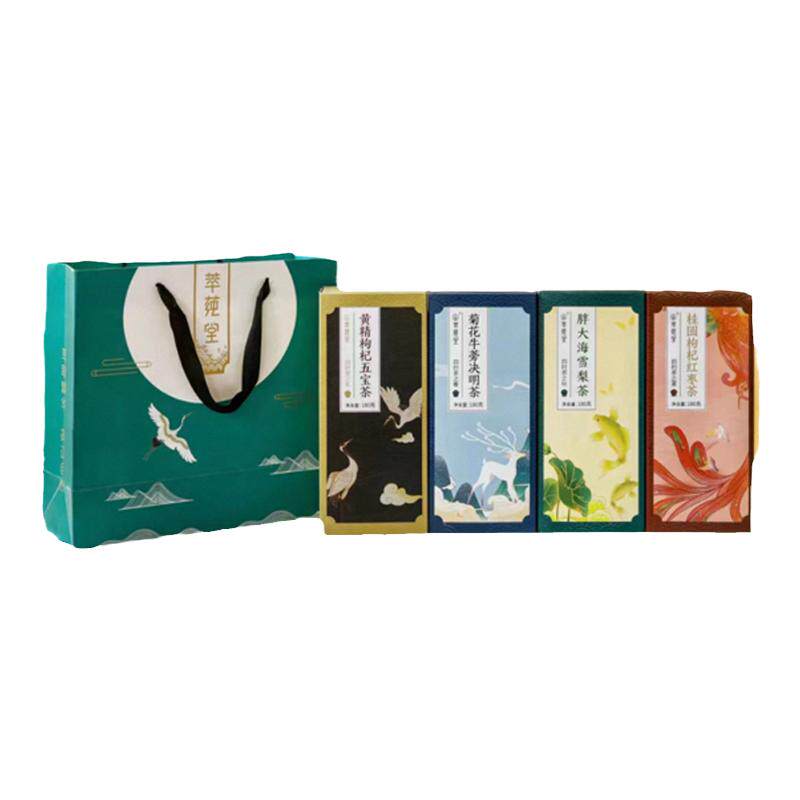 萃莼堂四时茶枸杞桂圆红枣胖大海雪梨黄精枸杞菊花牛蒡决明茶