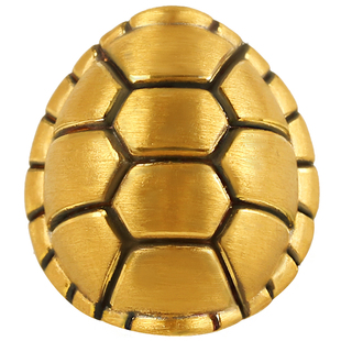 3D硬黄金刺青龟壳转运珠招财长寿足金999手串链配件背云吊坠男女