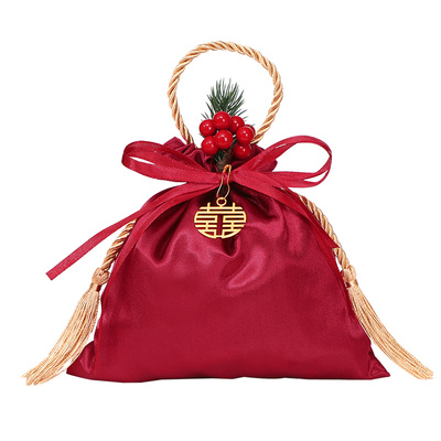 结婚高级感手提喜糖袋