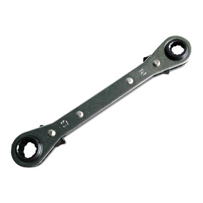 4合1双头双向快速棘轮扳手直柄型多用途多功能单把手动工具