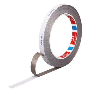 德意胶带银灰色平纹导电布胶带单面带胶两面导电按键修复使用电磁屏蔽防干扰防静电胶带25米长