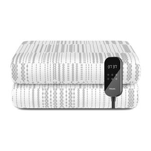 飞利浦电热毯双人双控家用电暖毯单人纯棉石墨烯电褥子旗舰店正品