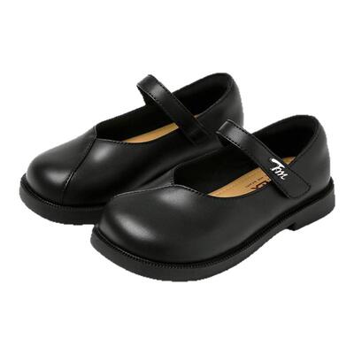 teenmix2025春季新款童鞋女童单鞋英伦风公主宴会舞蹈鞋小黑皮鞋