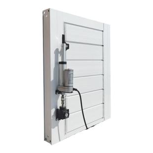 定制电动联动百叶窗220v沙场机房消防联动外墙保温手电一体养殖