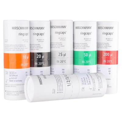 环标毛细管色标血球容积计毛细管 玻璃精准微量刻度管单刻度双刻度HIRSCHMANN适配罗氏REFLOTRON生化仪赫施曼