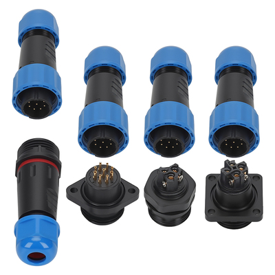 航空插头插座公母对接免焊接螺丝