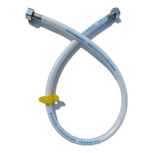 4分PVC进水软管塑料白色橡胶浴室热水器马桶供水高压上水管防爆管