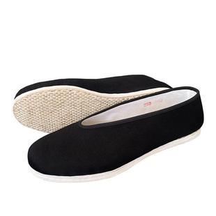 京禧源官方正品千层底纯手工布鞋平底透气北京布鞋舒适休闲男单鞋