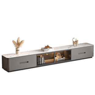 电视柜茶几组合客厅家用2026新款轻奢小户型实木落地岩板电视机柜