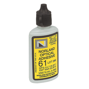 Norland光固化胶水NOA61航天工业光学精密透镜棱镜 镜面端接光纤