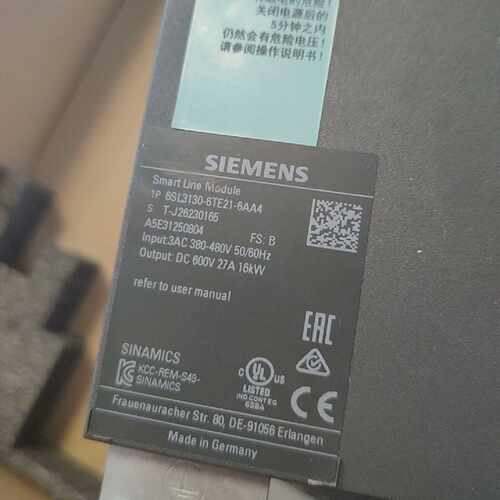 询价下单西门子6SL3130-6TE21-6AA4裸机，成色如图 ，