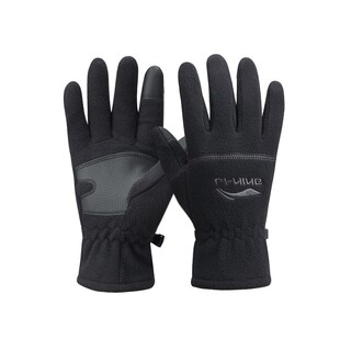 李宁手套保暖秋冬季天加绒加厚运动户外男士骑行自行车防风女触屏