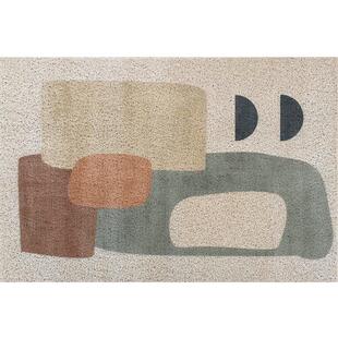 丝圈防滑蹭脚门垫日式入户门地垫家用地毯侘寂风门厅玄关进门定做