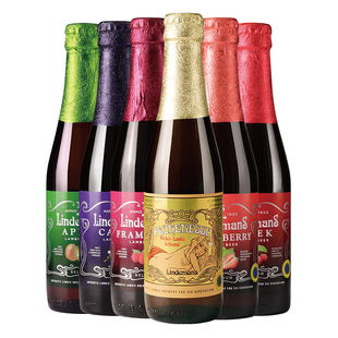 Lindemans林德曼兰比克啤酒6种尝鲜口味250ml*6瓶比利时精酿果啤