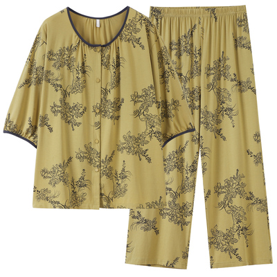 莫代尔睡衣女春夏季新款