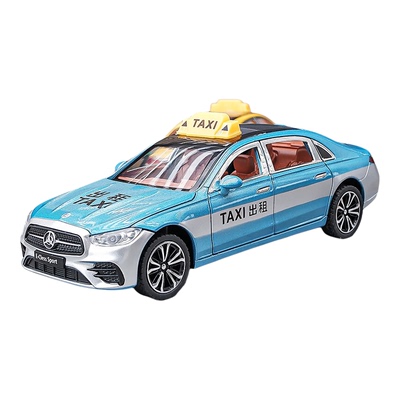 1:24合金出租车大号仿真合金车模型的士汽车儿童玩具车生日礼物