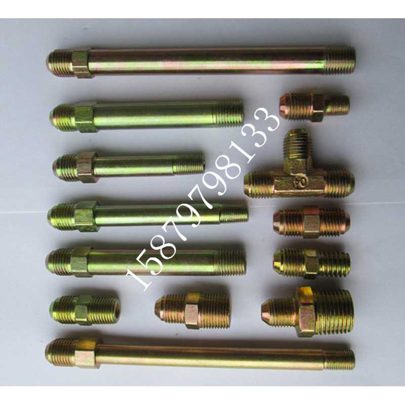 模温机油嘴外分英制水嘴1分制铁氟龙丝美2模具螺纹9/16加长管接头