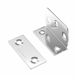 门锁卡扣贴片磁吸柜门强磁铁房门关不紧神器免打孔L型强磁吸合器