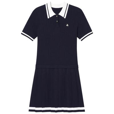 SALT.P可颜polo领短袖针织连衣裙女夏季学院风AC35206360