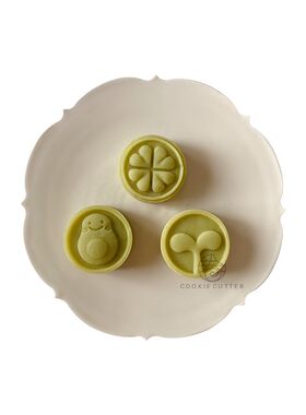 日式绿豆糕小树苗月饼模具小清新
