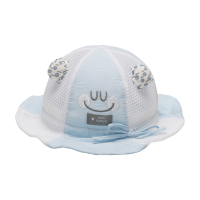 婴儿帽子夏季薄款男宝宝遮阳帽