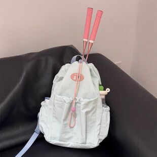 羽毛球包大容量户外包轻便羽毛球网球拍收纳双肩背包高颜值男女生