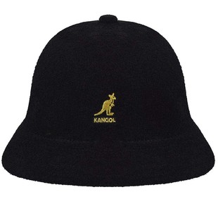 Kangol Bermuda Casual袋鼠经典毛巾料圆顶渔夫帽 遮阳防晒帽子
