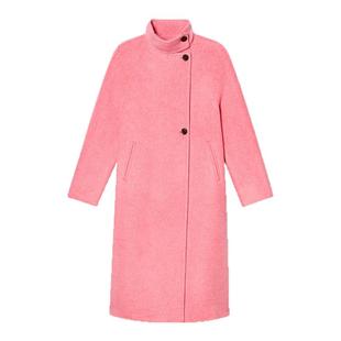 【周雨彤同款】诗篇专选羊毛骆驼绒立领减龄双面毛呢大衣冬季款