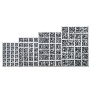 二维码电话贴纸定做透明pet亚银标签不干胶定制小广告防水自粘