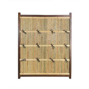 竹篱笆栅栏围栏清水篱日式户外花园防腐竹墙隔断阳台院子装饰竹子