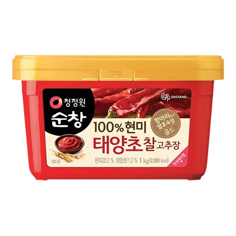 整箱包邮清净园大公斤辣椒酱3kg2kg1kg韩式辣椒酱石锅饭商用批发
