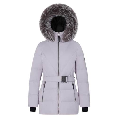 高端极寒波司登轻奢银狐毛领短款蓄热里布收腰800+蓬鹅绒羽绒服女