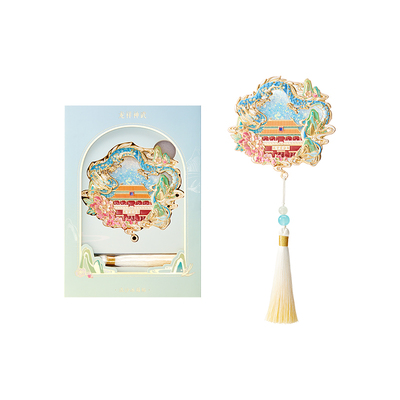 宫廷宝贝龙祥凤舞流沙冰箱贴