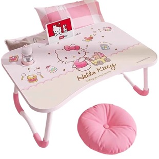 床上小桌子可折叠儿童学习桌绘本桌宝宝阅读架书桌学生宿舍电脑桌家用看书神器侧边靠墙加高放在