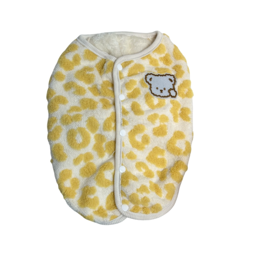 巴哥法斗衣服秋冬季加绒卫衣保暖棉背心可爱小熊斗牛犬胖狗狗衣服