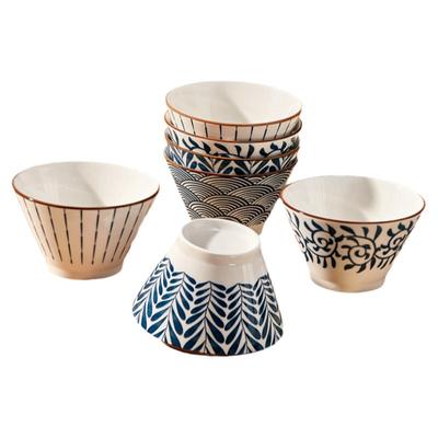 日式陶瓷饭碗家用高颜值斗笠饭碗