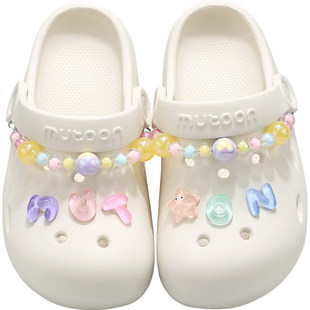 牧童童鞋儿童凉拖鞋新款室内甜美公主洞洞鞋女童软底外穿沙滩鞋子