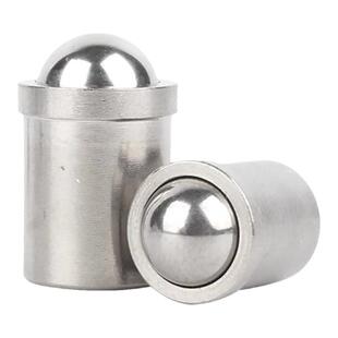 不锈钢台阶波珠螺丝弹簧球头柱塞压入式玻珠法兰碰珠定位珠钢珠