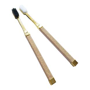 碎碎冰牙刷轻奢高档情侣土豪金色月光银色牙刷精致细软毛成人