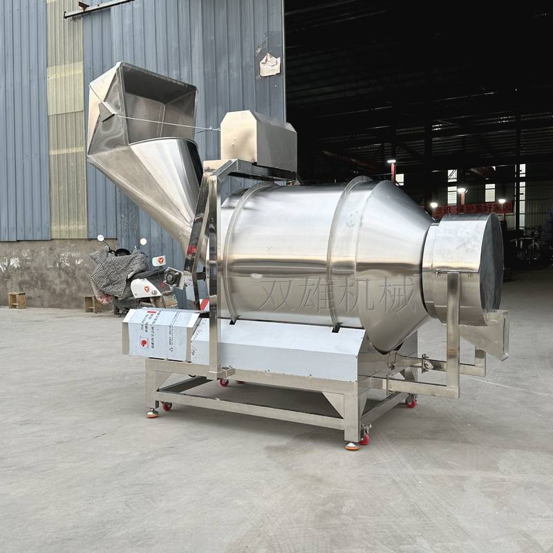 滚筒自动进料混合机 有机肥化肥搅拌机 不锈钢搅拌罐 卧式搅拌机