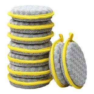 海绵洗碗布厨房专用抹布替代钢丝球刷锅神器金属丝清洁布百洁毛巾