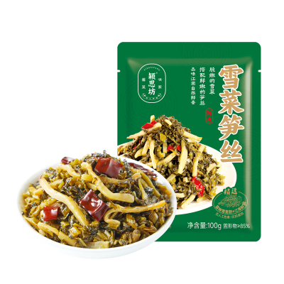 颍思坊轻盐笋丝雪菜开袋即食咸菜