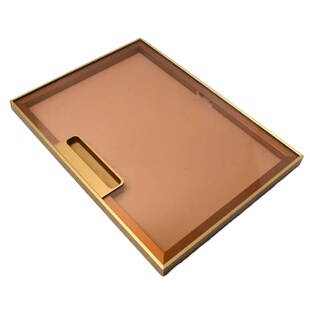 极简钢化玻璃柜门定制窄边金色铝合金书柜铝框简易柜子门酒柜边框