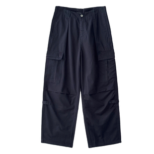 马克斯星球 多口袋工装裤男秋冬百搭复古休闲长裤宽松直筒裤子