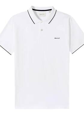 GANT/甘特夏纯棉通勤短袖POLO衫