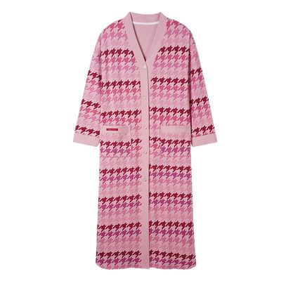 【浪莎】官方正品纯棉长袖睡裙女