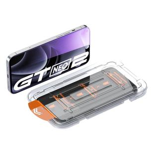 适用于realmeGTNeo2钢化膜全屏高清防摔防爆手机膜真我Neo2T无尘仓抗蓝光防指纹保护膜新款自动除尘贴膜神器
