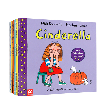 听音频 英文版原版绘本 A Lift-The-Flap Fairy Tale 6册经典童话故事英语翻翻书儿童启蒙图画书亲子游戏绘本Nick Sharratt