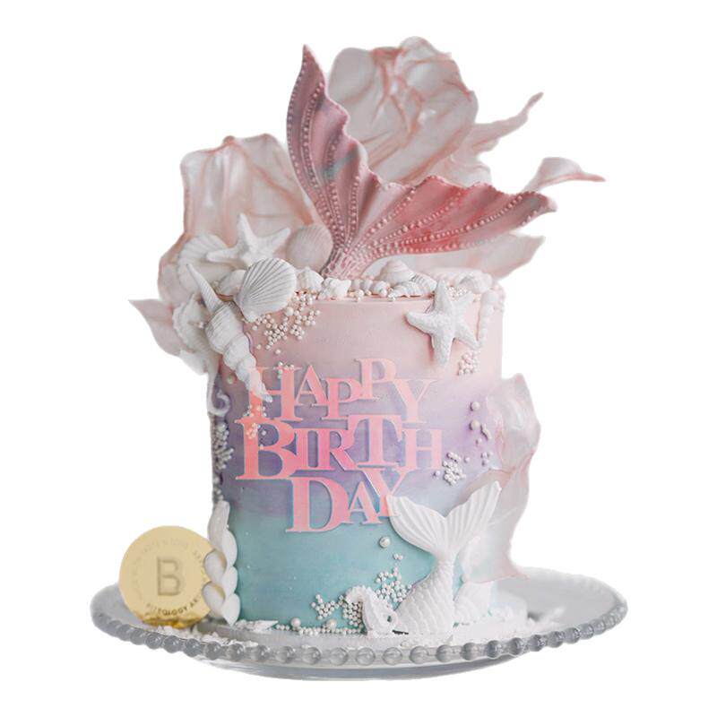 BITEOLOGY【海的女儿】C253美人鱼女孩加高生日蛋糕 北京上海同城